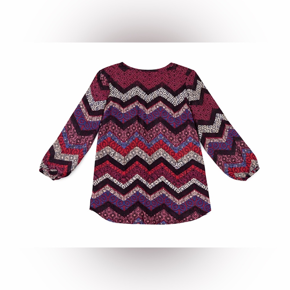 Chevron Patterned Blouse - Picture 4 of 5
